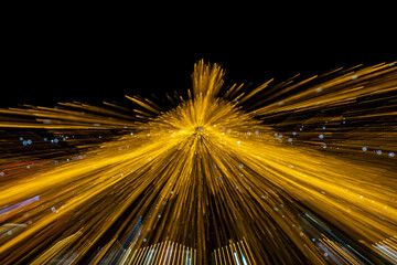Lights trail using zoom techniques