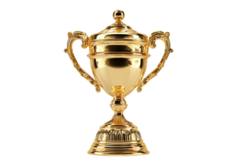 Golden trophy celebration sports event professional competition indoor