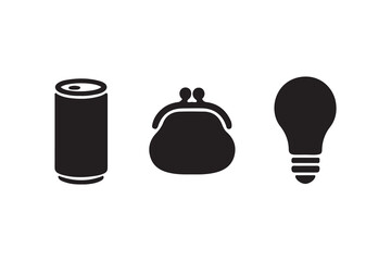 black and white cosmetic container and bulb 