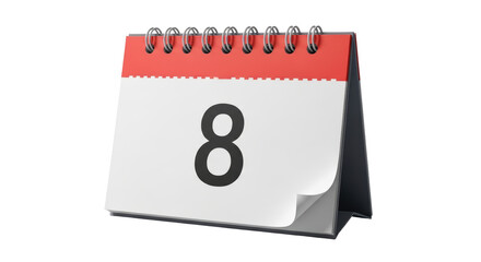 Isolated Calendar Page