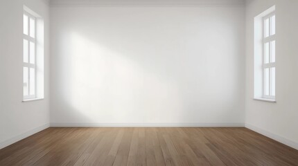 Room with empty concrete wall