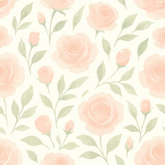 seamless pattern with roses
