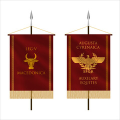 Roman legion flag