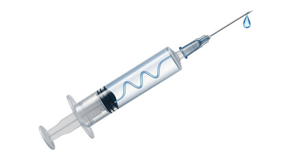 Isolated Syringe with Needle