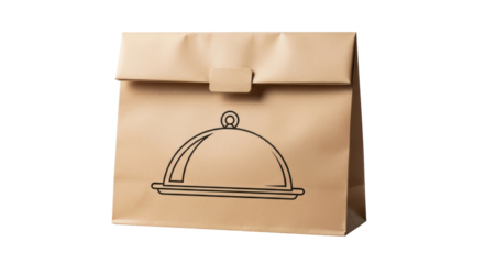 Isolated Takeout Food Bag