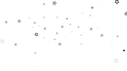 Simple image of many small stars scattered on a white background. Ideal for backgrounds, textures, and design projects.