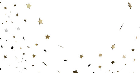 Gold and Black Star Confetti