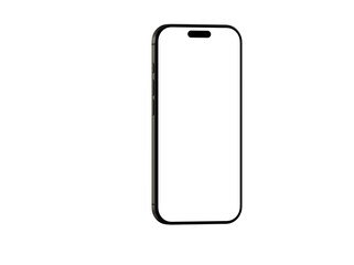 High-quality stock photo of a modern smartphone with a blank screen, perfect for app presentations or website designs.