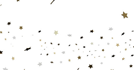 Falling Stars Confetti Background