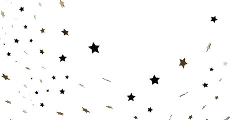 Black and Gold Star Confetti Background
