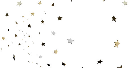 Falling Stars: Gold, Silver, and Black