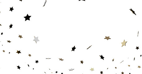 Falling Stars Confetti Background