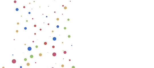 Multicolor confetti abstract background with a lot of falling pieces, isolated on a white background. Festive decorative tinsel element for design