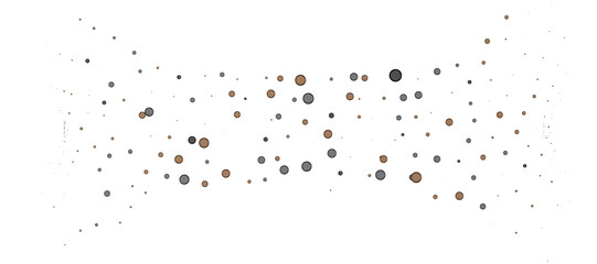 Glorious Cascade: Exquisite 3D Illustration of Glowing gold Confetti