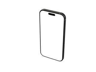 High-quality image of a modern smartphone with a blank screen, perfect for app presentations or website designs.