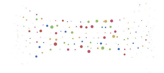  Colorful confetti on white background