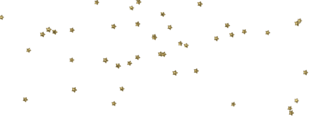 XMAS Stars - A gray whirlwind of golden snowflakes and stars. New