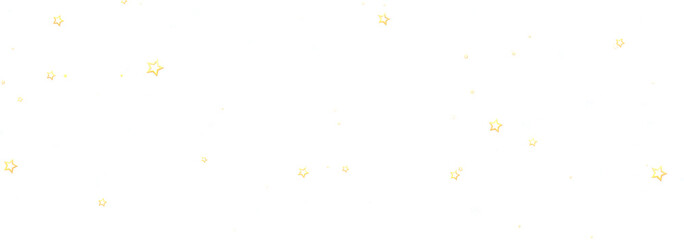 Beautiful image of gold stars scattered on a white background, perfect for festive designs.