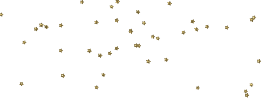 XMAS Stars - A gray whirlwind of golden snowflakes and stars. New
