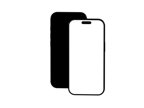 High-quality mockup of a smartphone with a screen protector. Ideal for app presentations or showcasing screen protection.