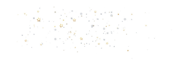 Sparkling festive background with gold and silver stars. Perfect for holidays.