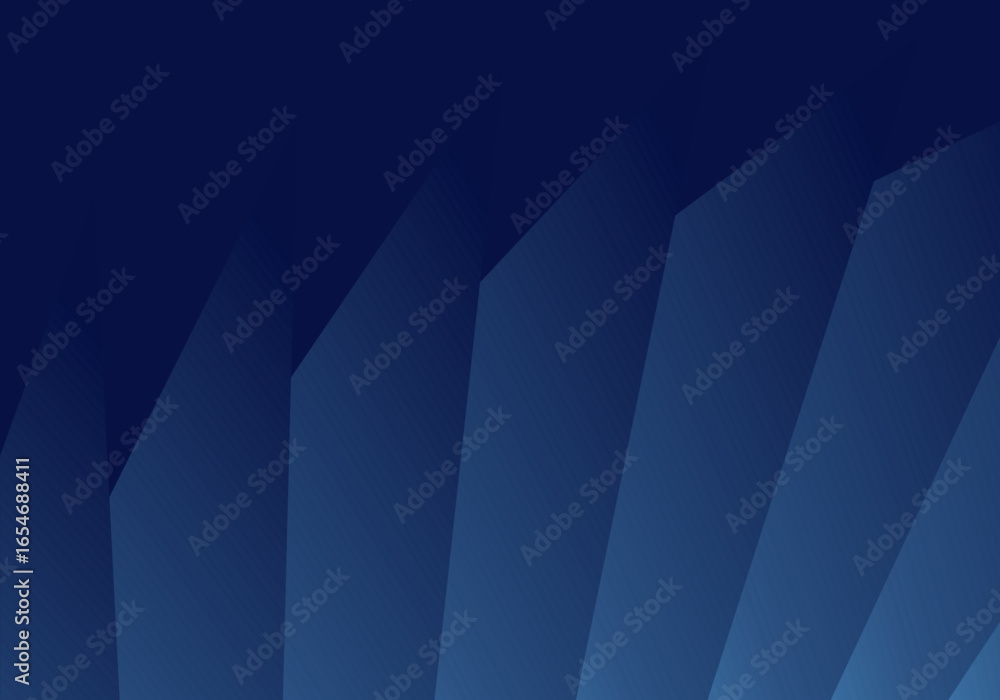 Poster modern dark blue abstract background with diagonal shapes. gradient blue background.