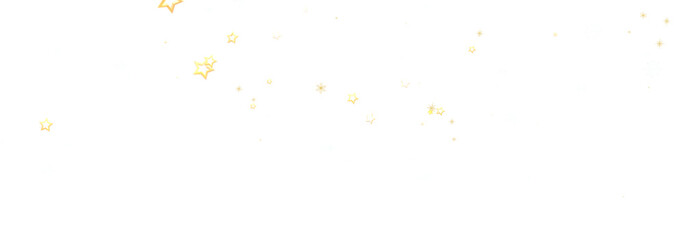 Beautiful image of gold stars scattered on a white background, perfect for celebrations.
