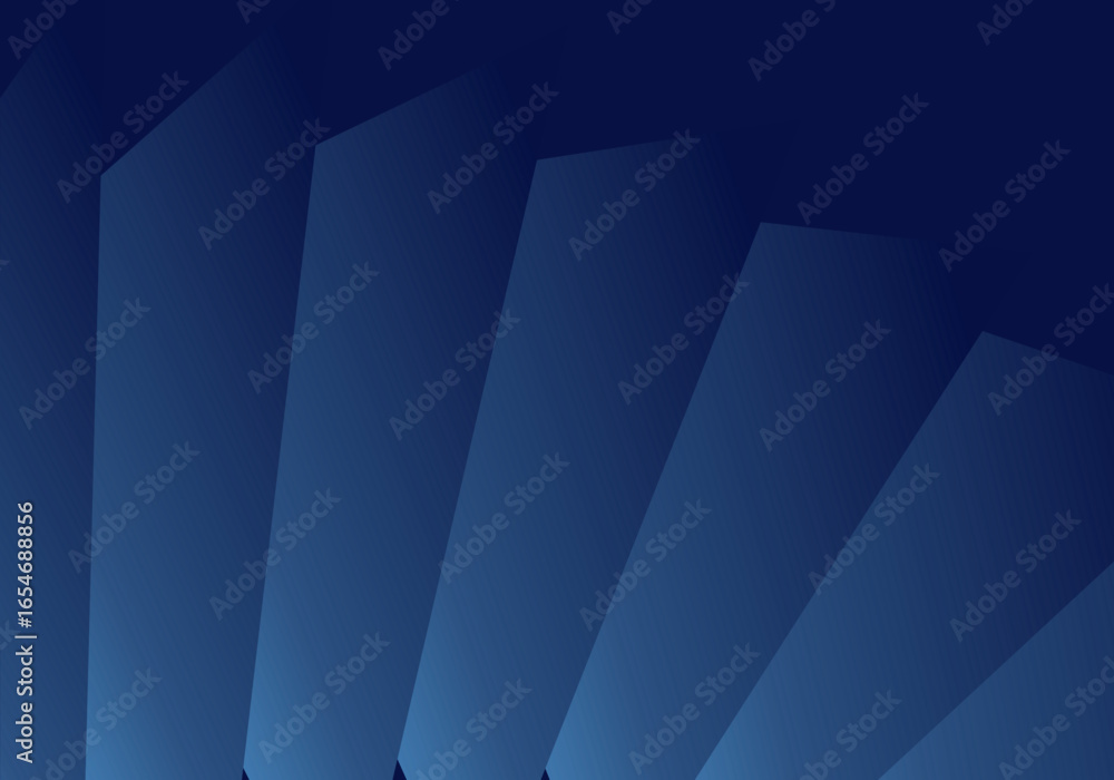 Poster modern dark blue abstract background with diagonal shapes. gradient blue background.