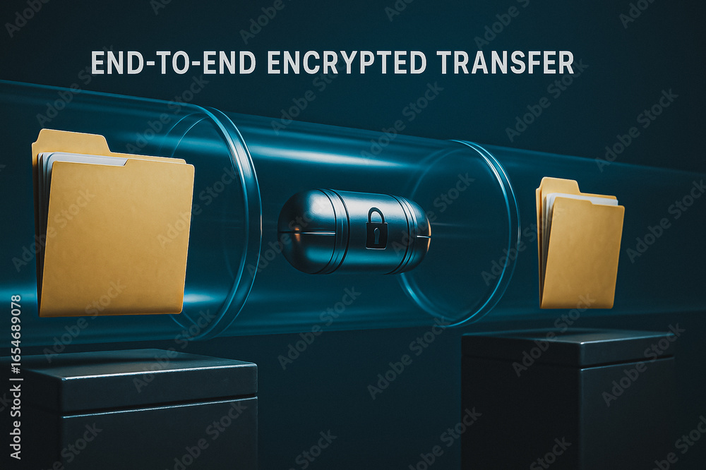 Poster secure digital transfer: visualize the seamless flow of protected data packets within an encrypted t