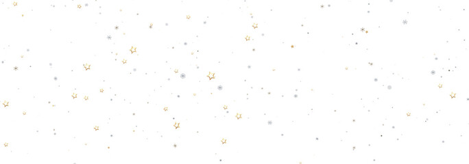 Sparkling festive background with gold and silver stars. Perfect for holidays and celebrations.