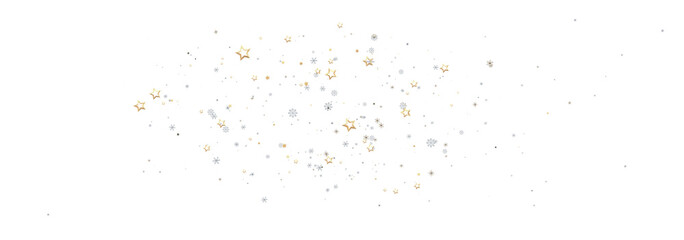 Magical festive background with gold and silver stars. Perfect for holidays, celebrations, and more!