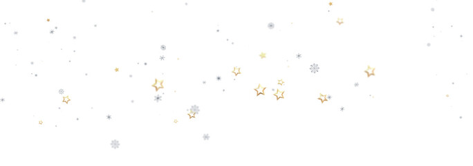 Sparkling stars and snowflakes on white. Perfect for holidays, celebrations, and winter themes.