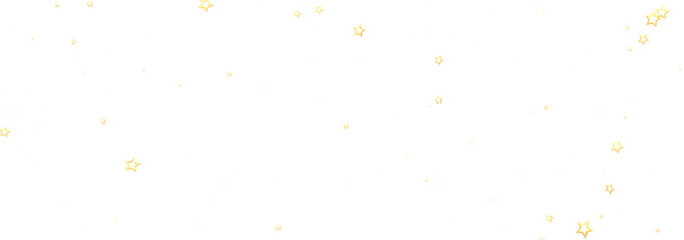 Beautiful image of golden stars scattered on a white background, perfect for various designs.