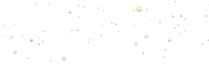 Beautiful winter background with gold stars and snowflakes. Perfect for holidays.