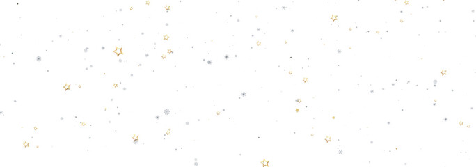 Festive background with gold and silver stars. Perfect for holidays, celebrations, and more.