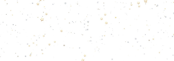 Sparkling festive background with gold and silver stars. Perfect for holidays, celebrations, and magical designs.