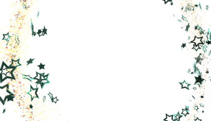 Beautiful teal stars border, perfect for invitations, cards, and festive designs. Download now!