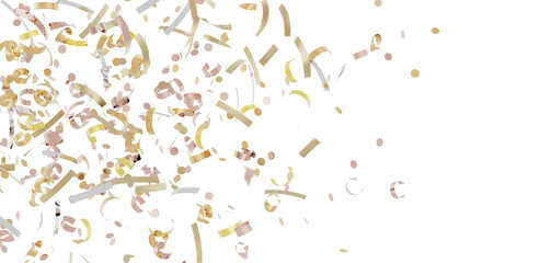 Elegant confetti background. Perfect for celebrations, parties, and festive designs.  Gold and...