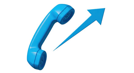 Isolated Blue Phone