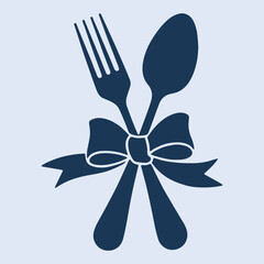 Cutlery with Bow Silhouette
