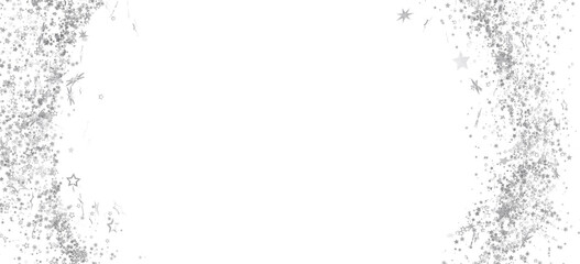 Elegant silver glitter stars on white. Perfect for cards, banners, and more!