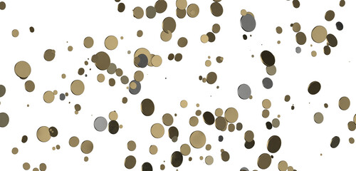 gold  Bliss: Exquisite 3D Illustration of Blissful gold Confetti