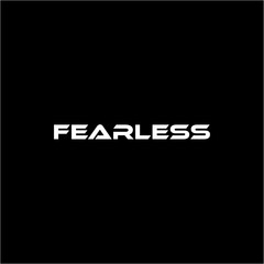 Obraz premium Fearless. Inspirational quote lettering design. Vector EPS