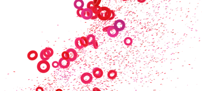 Abstract background with pink and red rings. Perfect for websites, presentations, and more!