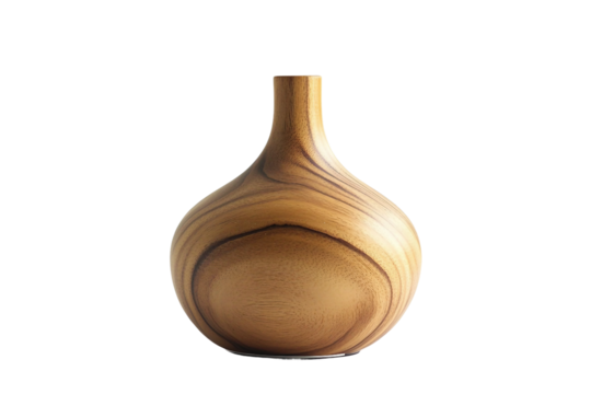 Wooden grain aroma diffuser isolated on transparent background