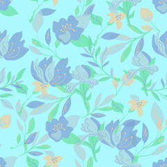 Floral Flourish A Delicate Pattern in Soft Lilacs and Pinks