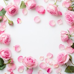 Roses and the beautiful petals