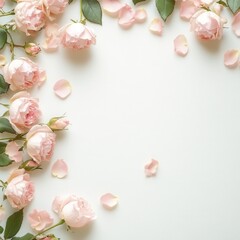 Roses and the beautiful petals