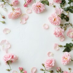 Roses and the beautiful petals