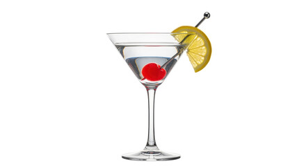 Isolated Martini Cocktail